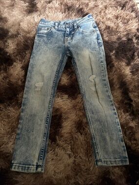 wonder nation Light Blue Acid Wash Kids Jeans